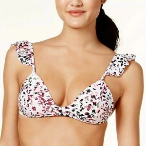 Hula Honey Bikini Top Bra Push Up Ruffled